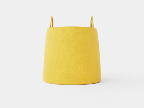 Sturdy storage basket in cotton quality 3D Model