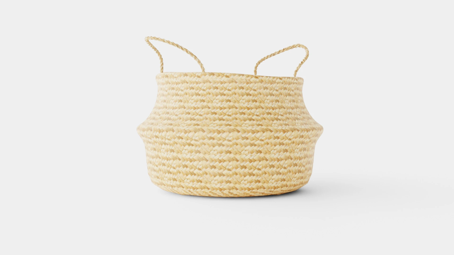 A large round storage basket 3D Model .c4d .max .obj .3ds .fbx .stl .blend 