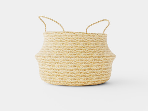 A large round storage basket 3D मॉडल