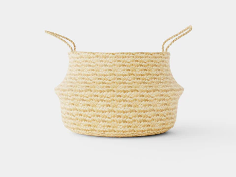 A large round storage basket 3D Model