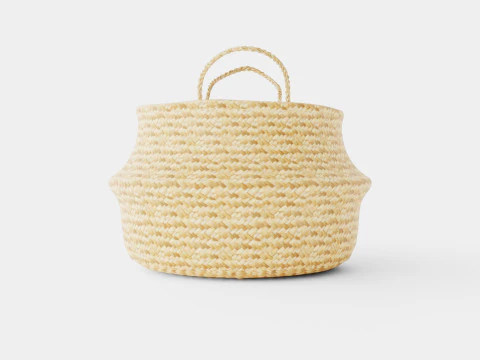 A large round storage basket 3D Model