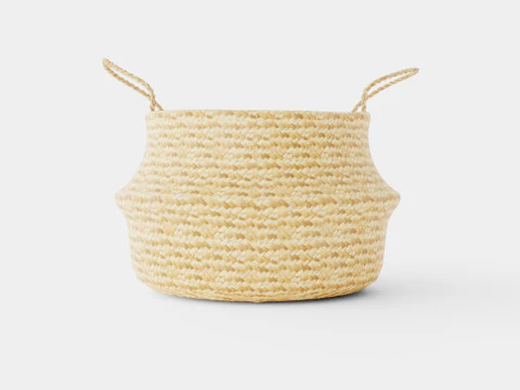A large round storage basket 3D Model