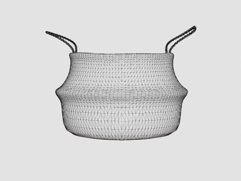 A large round storage basket 3D Модель