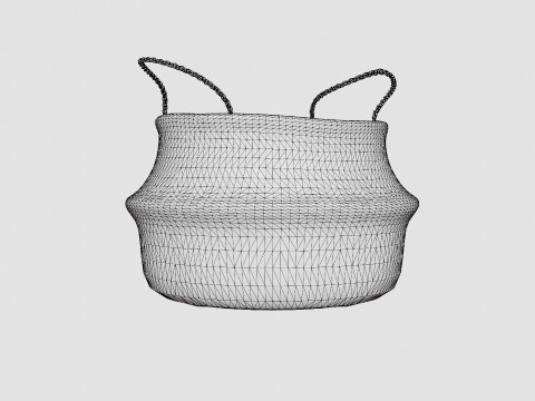 A large round storage basket 3D Модель