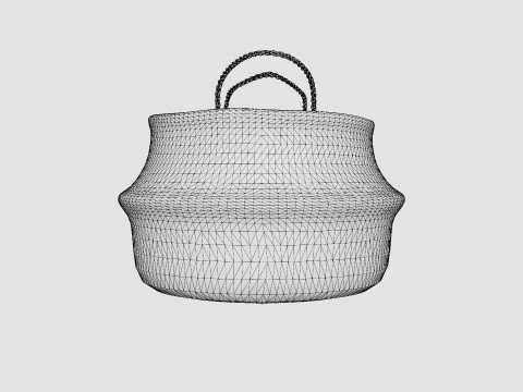 A large round storage basket 3D Модель
