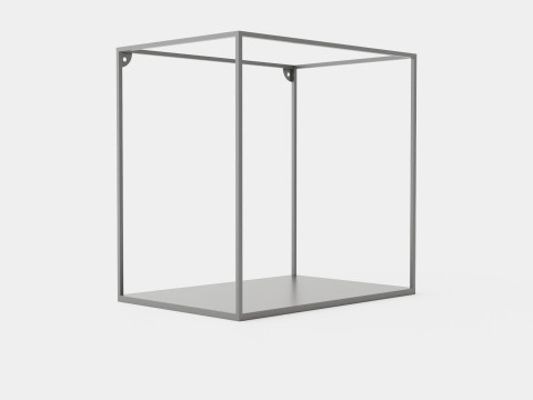Large square wall shelf 3D Model