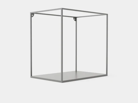 Gro&szlig;es quadratisches Wandregal 3D Modell