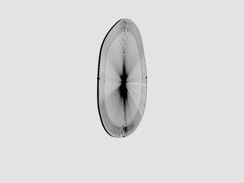Asymmetric mirror 3D Model
