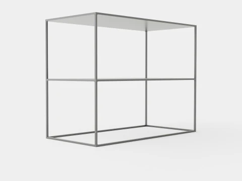 직사각형 사이드 테이블 3D 모델