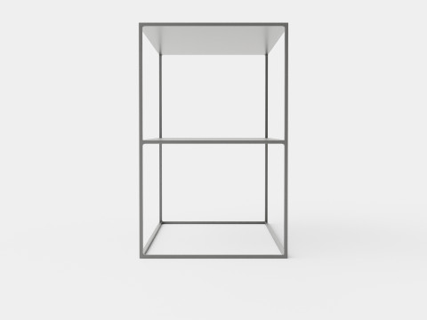 Rectangular side table Modèle 3D