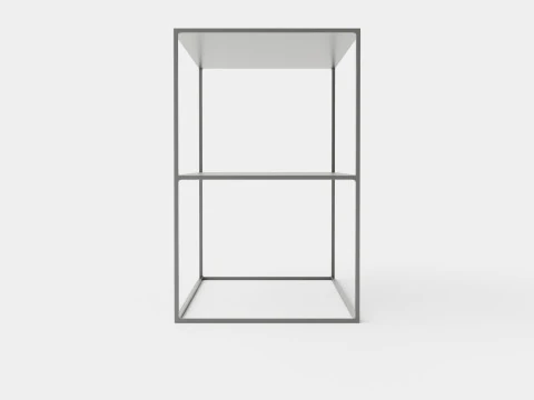 Mesa lateral retangular Modelo 3D