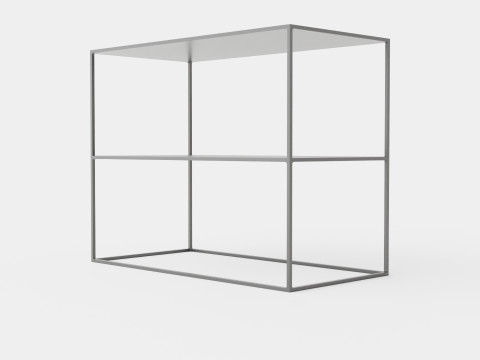 Rectangular side table Modèle 3D