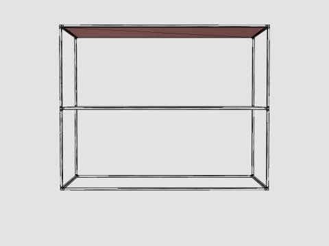 Mesa lateral retangular Modelo 3D