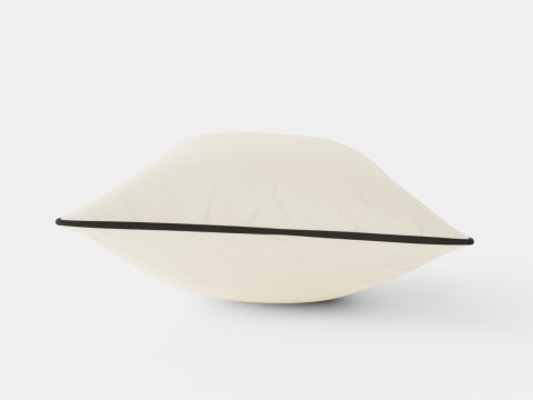 Cushion Cover in Cotton Velvet Light Beige 3D Model