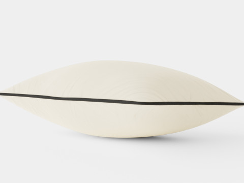 Cushion Cover in Cotton Velvet Light Beige 3D Model