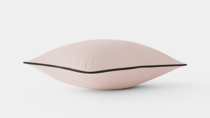 Cushion Cover in Cotton Velvet Powder Pink 3D Model .c4d .max .obj .3ds .fbx .stl .blend