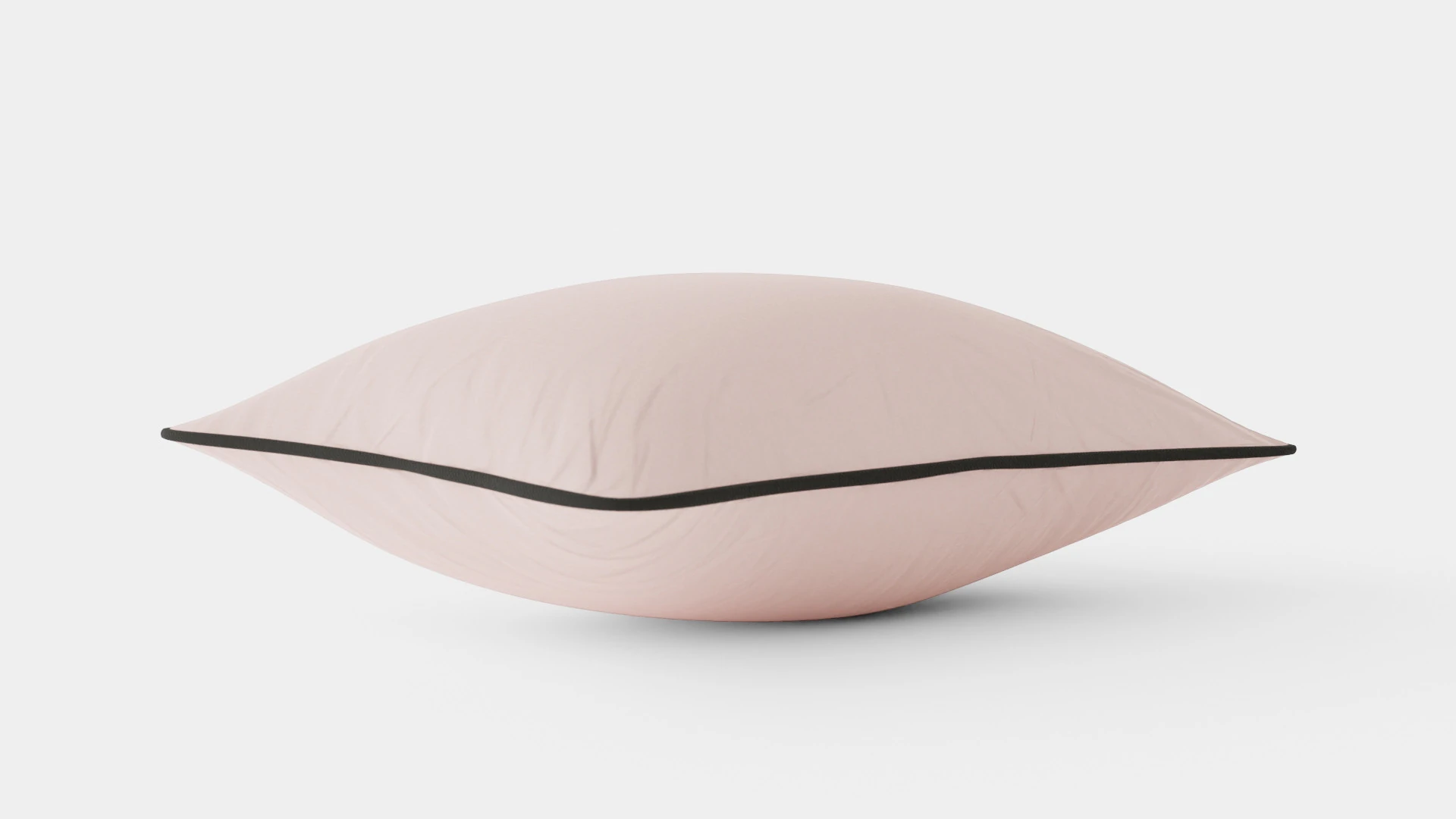 Cushion Cover in Cotton Velvet Powder Pink 3D Model .c4d .max .obj .3ds .fbx .stl .blend 