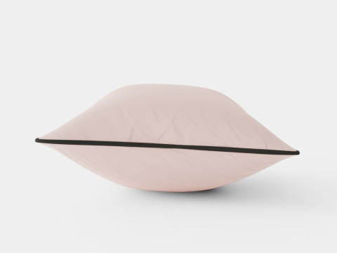 Cushion Cover in Cotton Velvet Powder Pink 3D Model