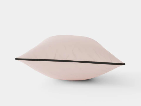 Cushion Cover in Cotton Velvet Powder Pink 3D Model