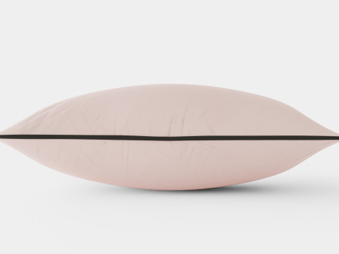 Cushion Cover in Cotton Velvet Powder Pink 3D Model