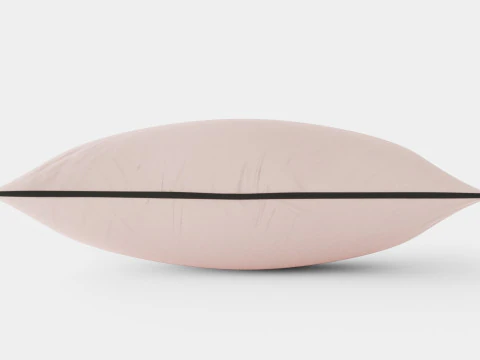 Cushion Cover in Cotton Velvet Powder Pink 3D Model