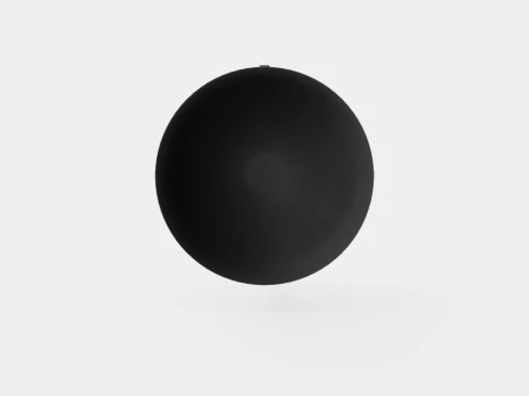 Metal plant pot with a rounded base 3D Model