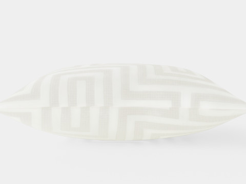 Cushion cover in velvet Light beige 3D Model