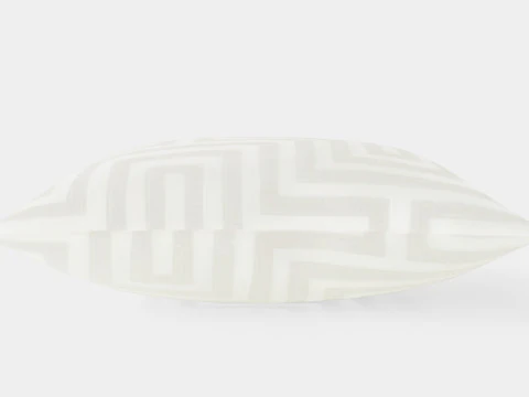 Cushion cover in velvet Light beige 3D Model