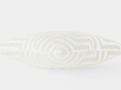 Cushion cover in velvet Light beige 3D Model