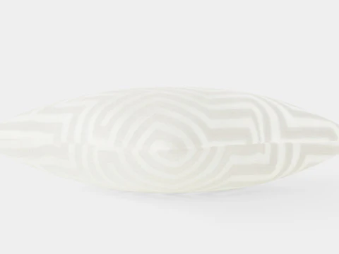 Cushion cover in velvet Light beige 3D Model