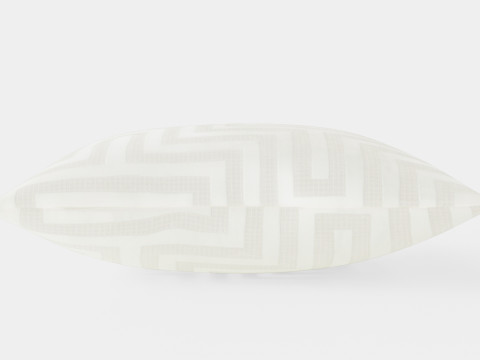 Cushion cover in velvet Light beige 3D Model