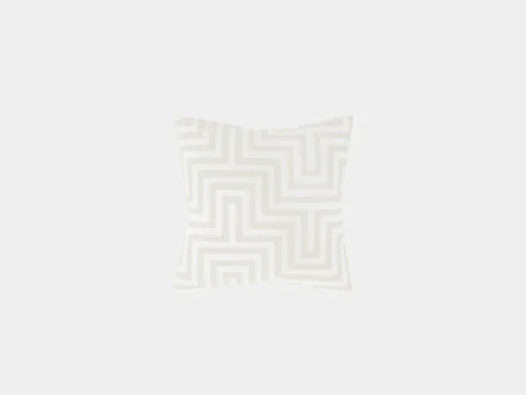 Cushion cover in velvet Light beige 3D Model