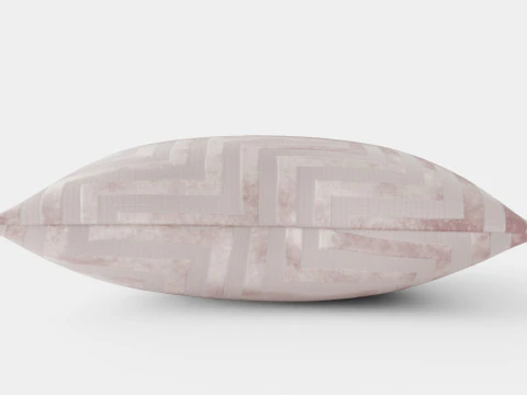 Cushion cover in velvet Light purple 3D Model