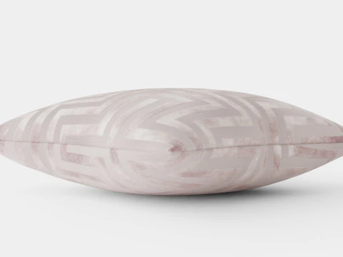 Cushion cover in velvet Light purple 3D Model