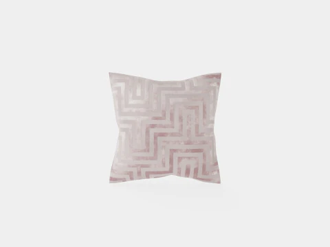 Cushion cover in velvet Light purple 3D Model