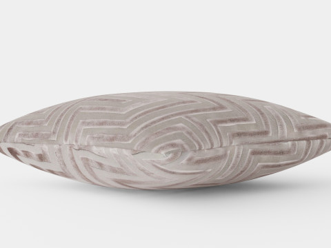 Cushion Cover in Velvet Grey 3D Model