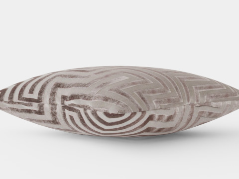 Cushion Cover in Velvet Grey Model 3D