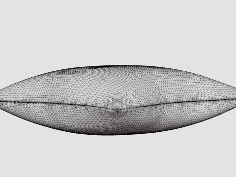 Cushion Cover in Velvet Grey Model 3D