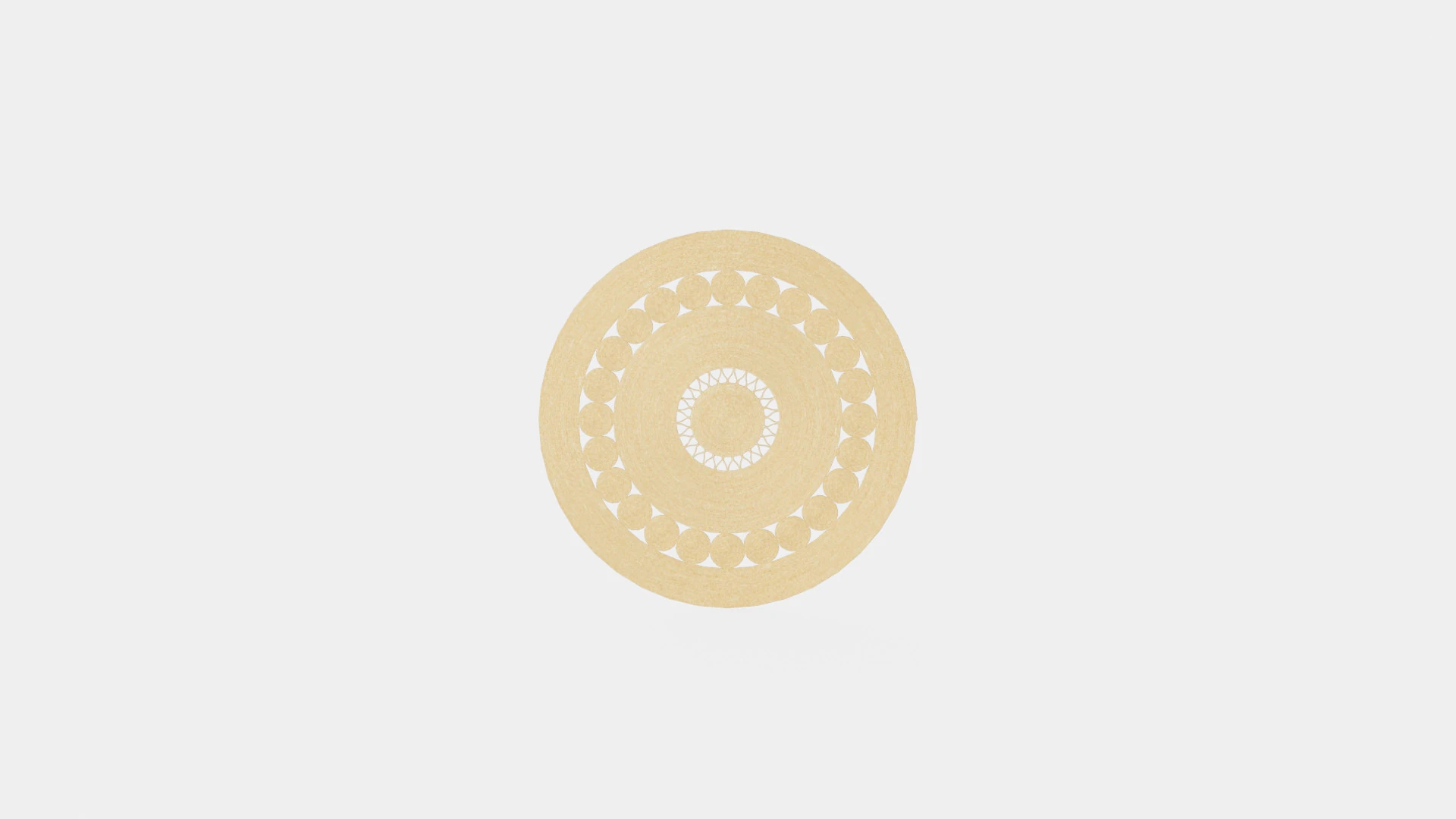 Round rug 3D Model .c4d .max .obj .3ds .fbx .stl .blend 