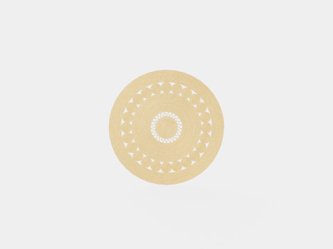 Round rug 3Dモデル