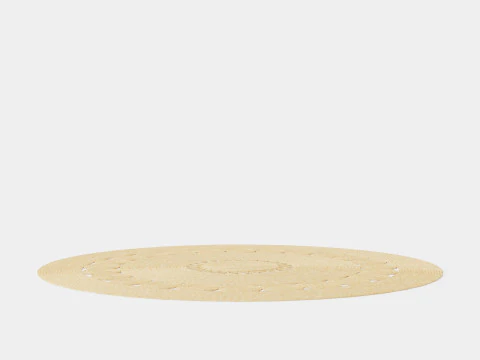 Round rug 3D Model