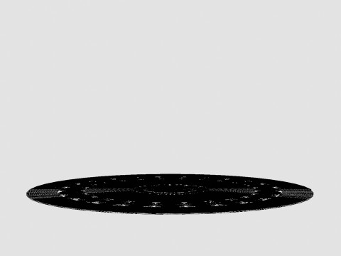 Round rug 3D Model