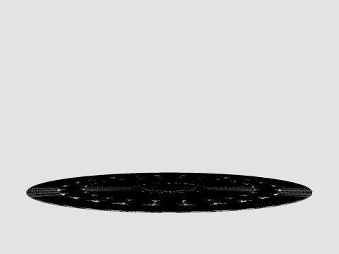 Round rug 3D Model