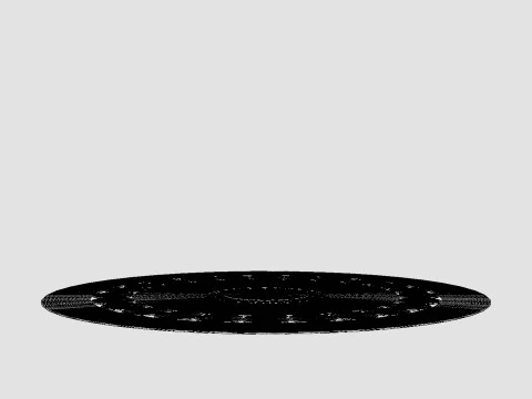 Round rug 3D Model