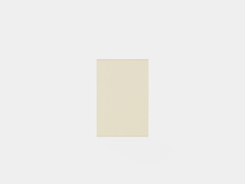 Textured-weave Wool-blend Rug Light Beige 3D Model