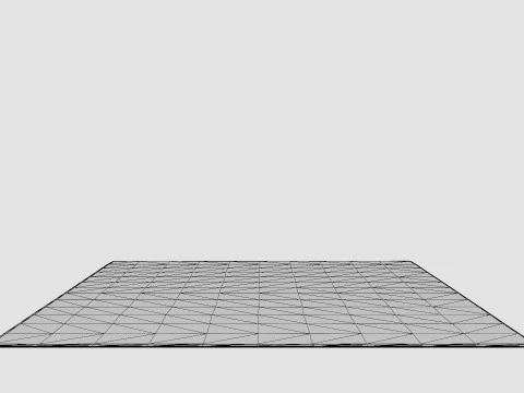 Textured-weave Wool-blend Rug Light Beige 3D Model