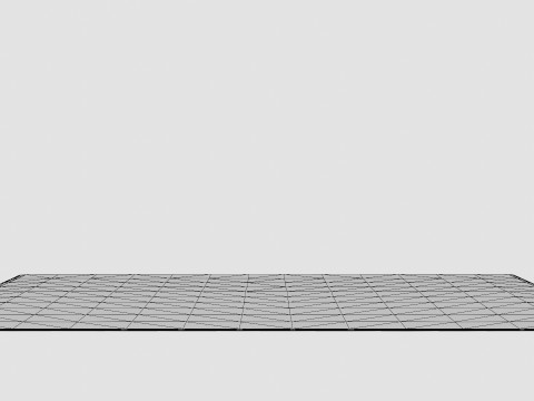 Textured-weave Wool-blend Rug Light Beige 3D Model