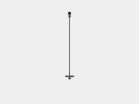 Metal Floor Lamp Black 3D Model