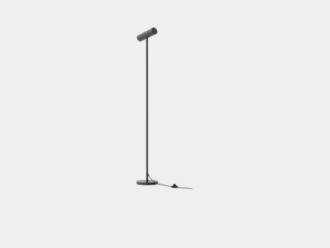 Metal Floor Lamp Black 3D Model