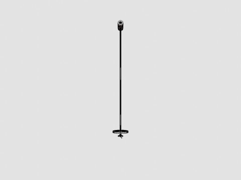 Metal Floor Lamp Black 3D Model